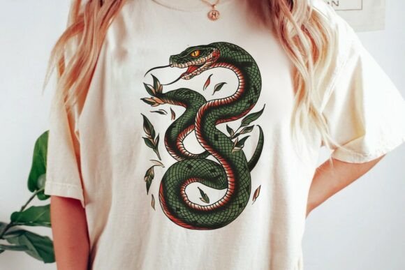 Download Vintage Serpent Leaf Tattoo Design Png - Vintage Collection