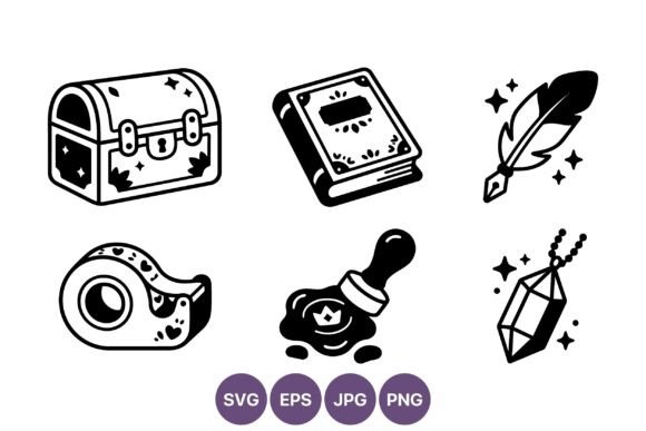 Download Black and White Vintage Treasure Chest - Vintage Collection