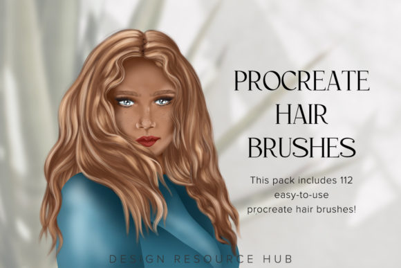 Download Procreate Hair Brush Set - Hair brush Collection