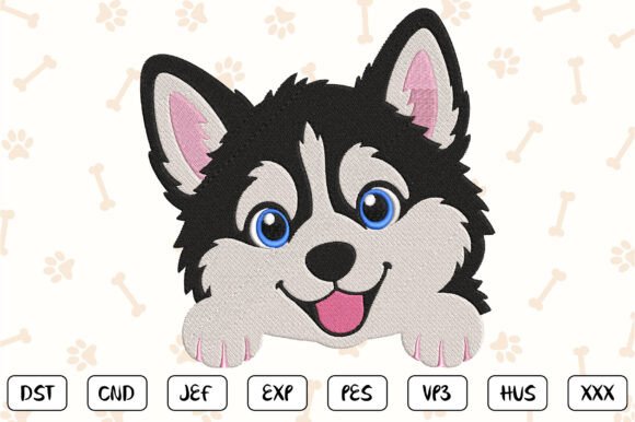 Download Siberian Husky Embroidery Design - Premium Bundle